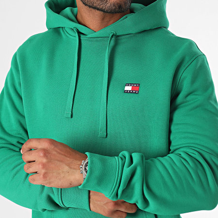 Tommy Jeans - Sudadera con capucha Badge 7988 Verde