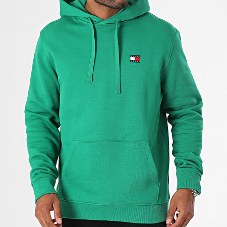 Tommy Jeans - Badge Hoody 7988 Groen