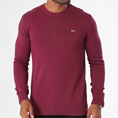 Tommy Jeans - Maglione Slim Essential 8895 Viola