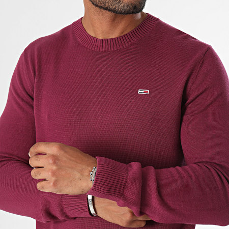 Tommy Jeans - Maglione Slim Essential 8895 Viola