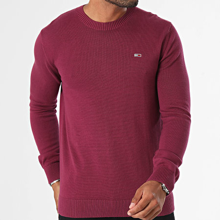 Tommy Jeans - Maglione Slim Essential 8895 Viola