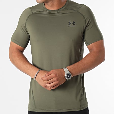 Under Armour - Camiseta ajustada 1361683 Verde caqui