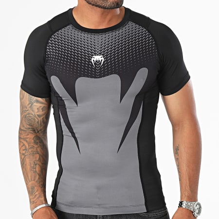 Venum - Attack Rashguards Camiseta 05210 Negro Gris