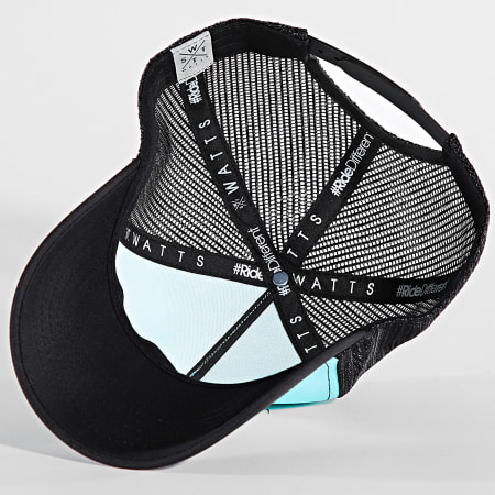 Watts - Cappello tribù blu turchese nero Trucker