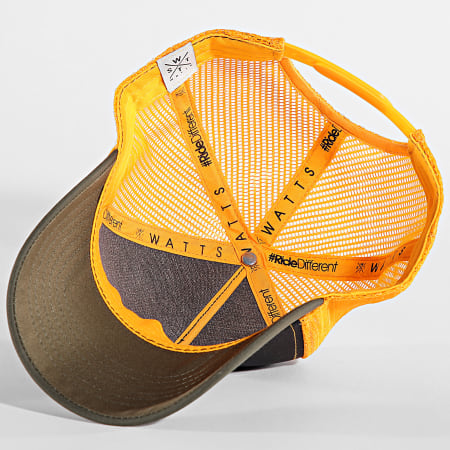 Watts - Cappello Trucker Tribe Nero Arancione Verde Khaki