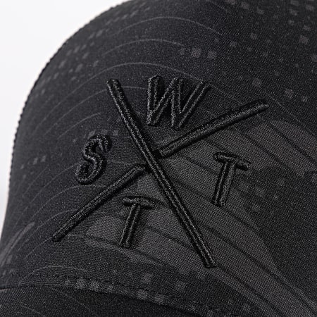 Watts - Casquette Trucker Tribe Noir Gris Anthracite