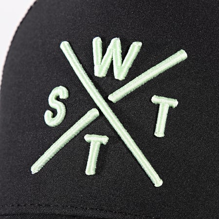 Watts - Trucker Tribe Cap Zwart Lichtgroen