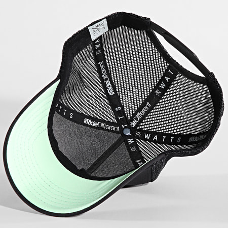 Watts - Trucker Tribe Cap Zwart Lichtgroen