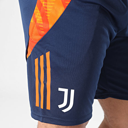 Adidas Sportswear - Short Jogging A Bandes Juventus IS5830 Bleu Marine Orange