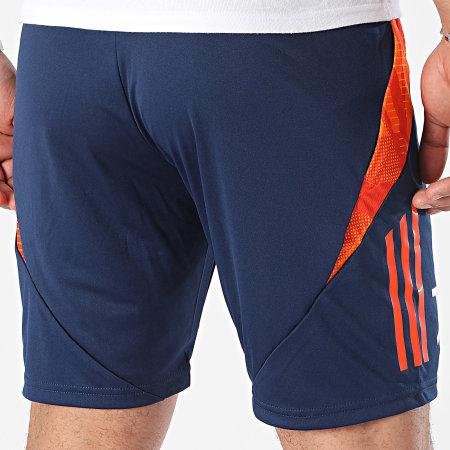 Adidas Sportswear - Short Jogging A Bandes Juventus IS5830 Bleu Marine Orange