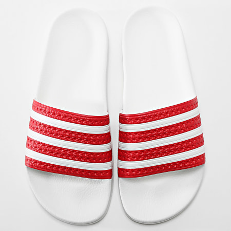 Adidas Originals - Claquettes Adilette IG9286 Better Scarlet Footwear White