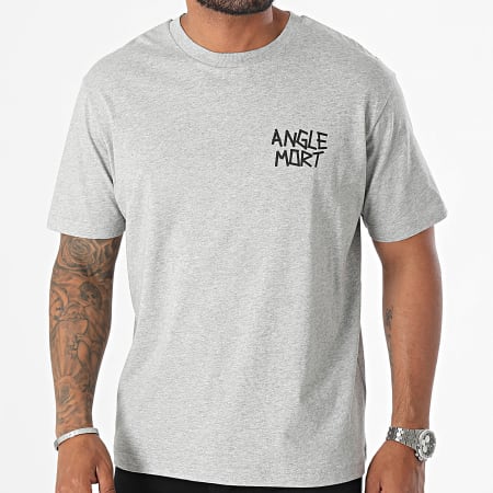 Angle Mort - Camiseta oversize Who Can Stop Me Gris brezo