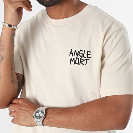 Angle Mort - Camiseta oversize Who Can Stop Me Beige