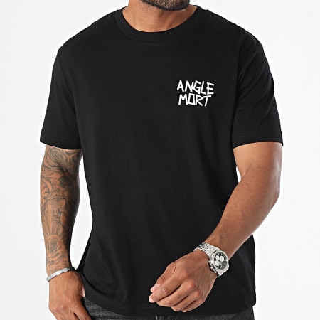 Angle Mort - Camiseta oversize Who Can Stop Me Negro