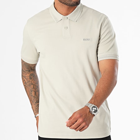 BOSS - Polo de manga corta Interlock 50520109 Beige