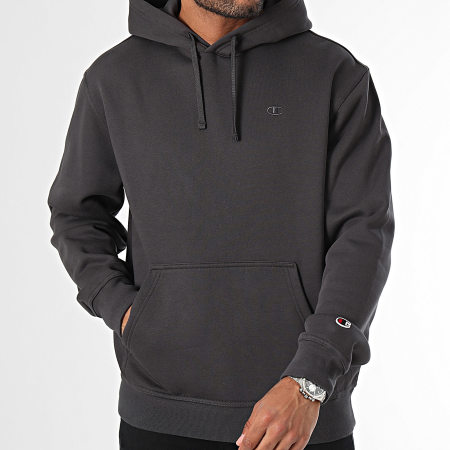 Champion - Sweat Capuche 220274 Gris Anthracite