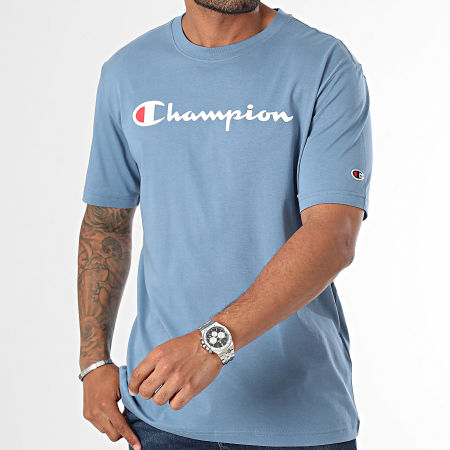 Champion - Maglietta 220256 Azzurro