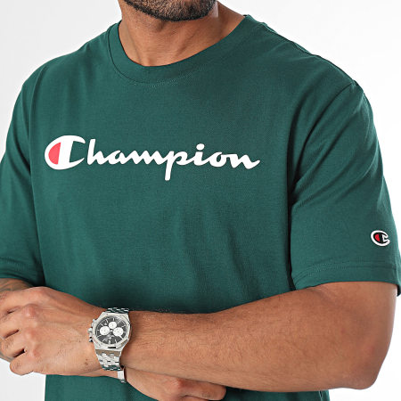 Champion - T-shirt 220256 Donkergroen