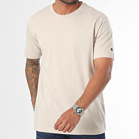 Champion - Lote de 2 camisetas 220267 Taupe Negro