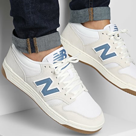 New Balance - Baskets 480 BB480LLA Beige Blanco