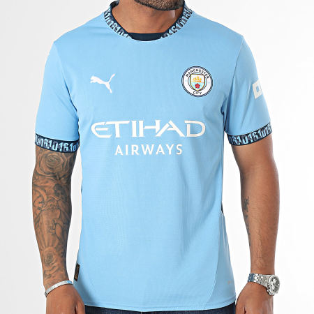 Puma - Camiseta de fútbol del Manchester City 775075 Azul claro