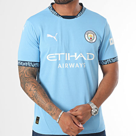 Puma - Camiseta de fútbol del Manchester City 775075 Azul claro