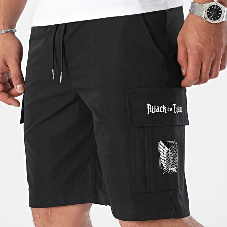 Attaque des Titans - Pantalón corto Cargo Logo Negro