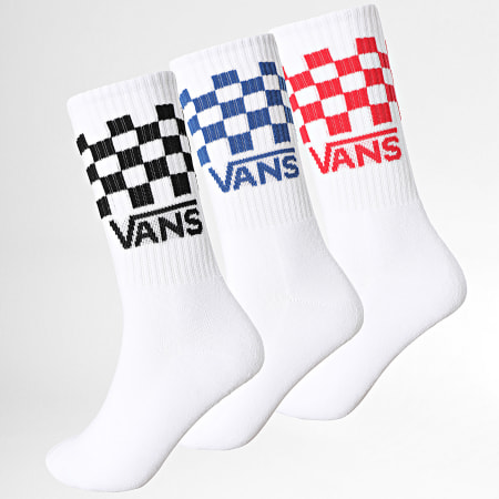 Vans - Lote de 3 pares de calcetines blancos 00F0W