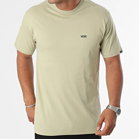 Vans - T-shirt met logo op linkerborst A3CZEZ Khaki Green