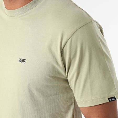 Vans - T-shirt met logo op linkerborst A3CZEZ Khaki Green