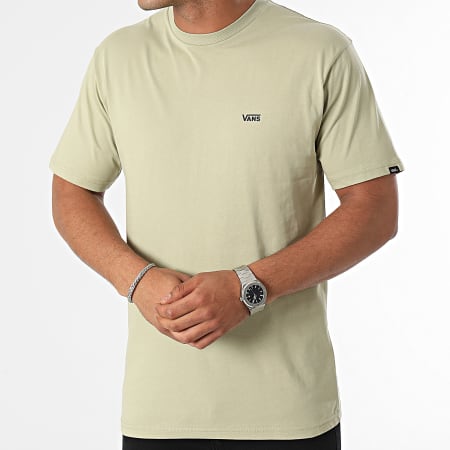 Vans - T-shirt met logo op linkerborst A3CZEZ Khaki Green