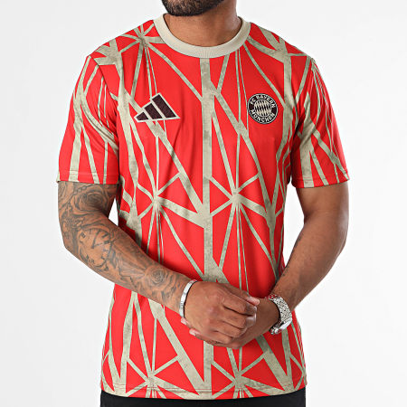 Adidas Originals - Tee Shirt Bayern Munich JJ1387 Rouge Beige