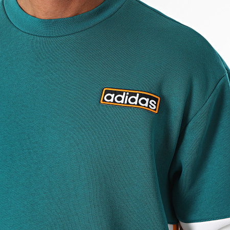 Adidas Originals - Sudadera cuello redondo Adibreak Crew IW5813 Azul Pato Blanco Naranja