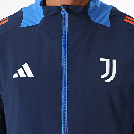 Adidas Performance - Chaqueta con cremallera Juventus IS5824 Navy Orange Stripe