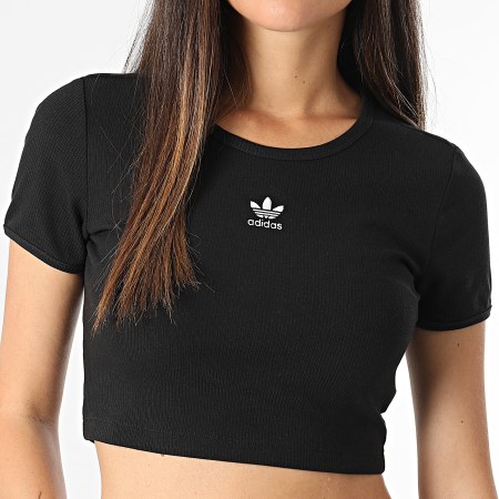 Adidas Originals - Damesshirt Ess Rib IY9664 Zwart