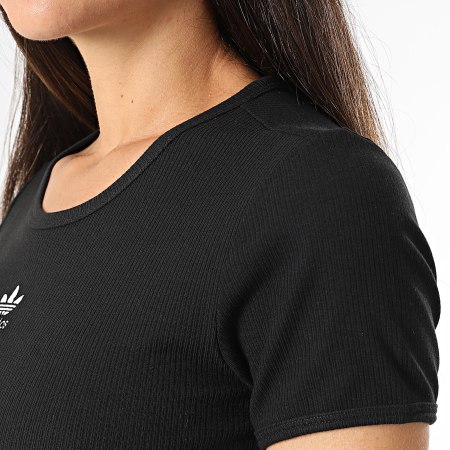 Adidas Originals - Camiseta Ess Rib Mujer IY9664 Negro