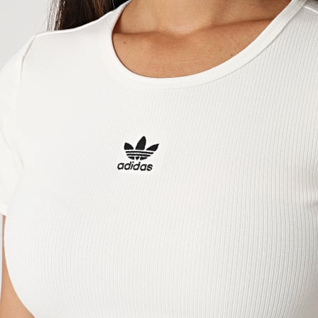 Adidas Originals - Camiseta Ess Rib Mujer IY9666 Blanca