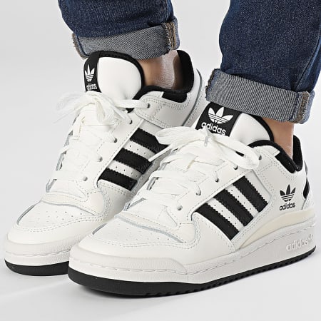 Adidas Originals - Forum Low CL J Sneakers Donna IH7918 Core White Core Black