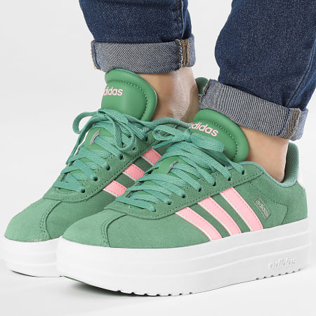 Adidas Sportswear - Baskets Femme VL Court Bold IH0365 Preloved Green Pink Spa Ivory