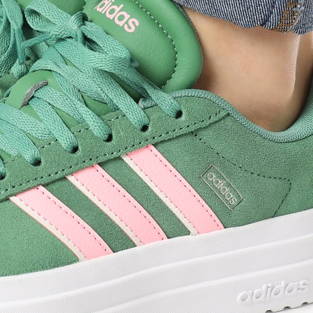 Adidas Sportswear - Sneakers donna VL Court Bold IH0365 Preloved Green Pink Spa Ivory