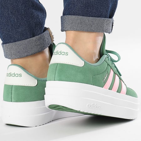 Adidas Sportswear - Damesschoenen VL Court Bold IH0365 Preloved Green Pink Spa Ivory