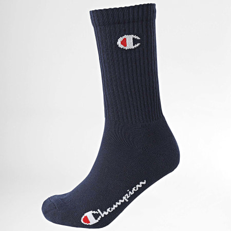 Champion - Lote de 6 pares de calcetines U20005 Navy White Heather Grey