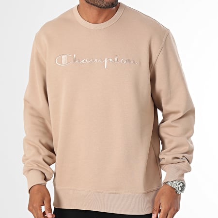 Champion - Sweat Crewneck 220272 Beige Foncé