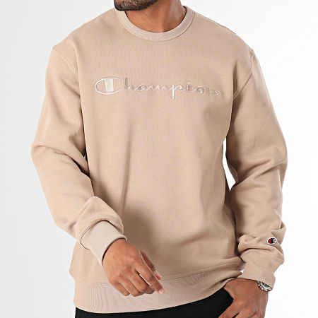 Champion - Sweat Crewneck 220272 Beige Foncé