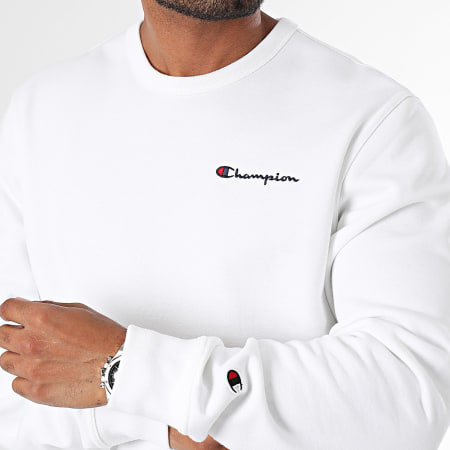 Champion - Felpa girocollo 220259 Bianco