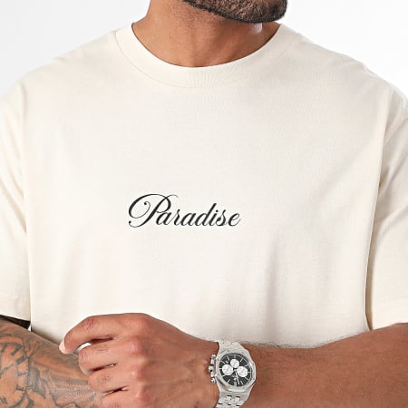 Luxury Lovers - Camiseta Oversize Grande Paradise Naranja Beige