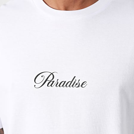 Luxury Lovers - Tee Shirt Oversize Large Paradise Arancione Bianco