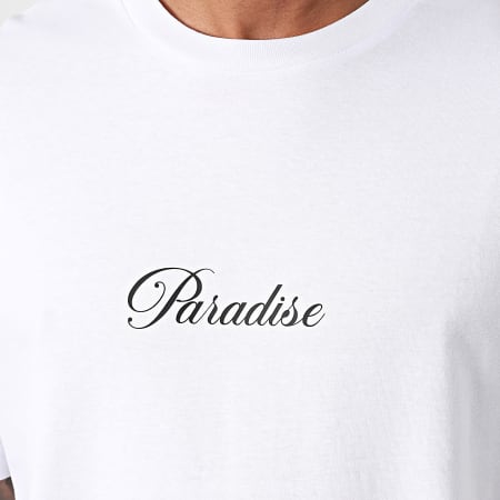 Luxury Lovers - Tee Shirt Oversize Large Paradise Naranja Blanco