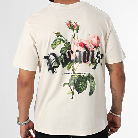 Luxury Lovers - Camiseta Oversize Grande Paradise Rose Beige