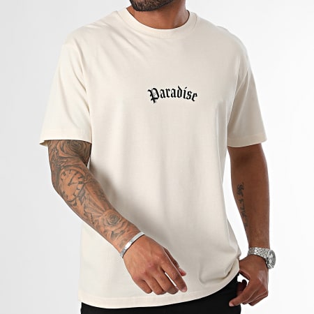 Luxury Lovers - Camiseta Oversize Grande Paradise Rose Beige